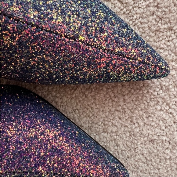 L’Intervalle Lucia pink iridescent glitter stiletto bootie - Picture 10 of 12